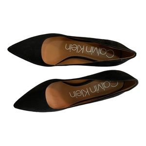 Calvin Klein women’s suede heels